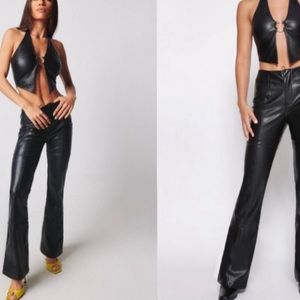 Tiger Mist Vegan Leather Pants